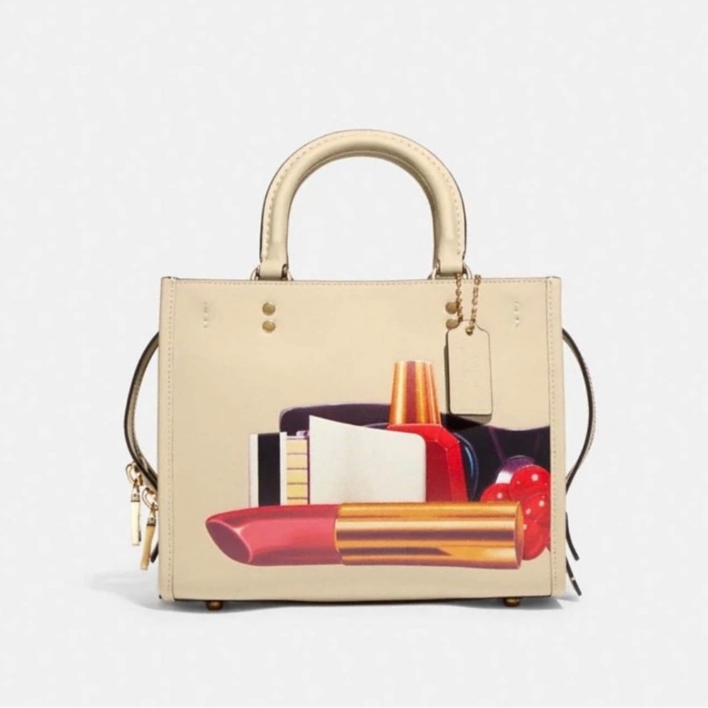Last one! NWT authentic Coach X Tom Wesselmann Rogue 25 - Cream color